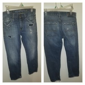 Mens distressed aeropostle  jeans